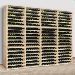 Weinregal 60 cm, Modul LINEA aus Kiefernholz